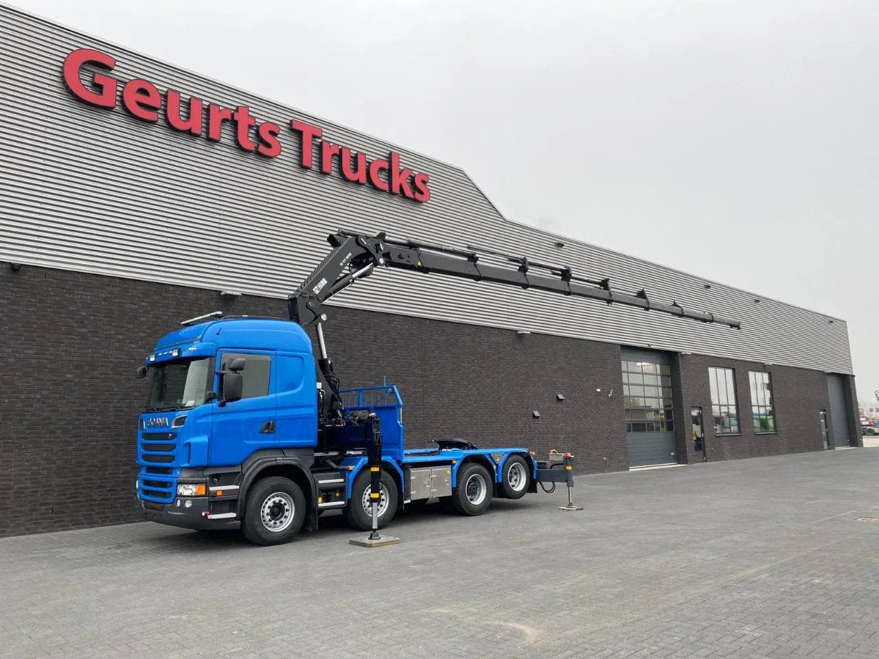 Scania R560 V8 8X2 TREKKER/BAKWAGEN + HIAB 477E-8 HIPRO KRAA, Autos, Euro 5, Achat, 560 ch, Scania
