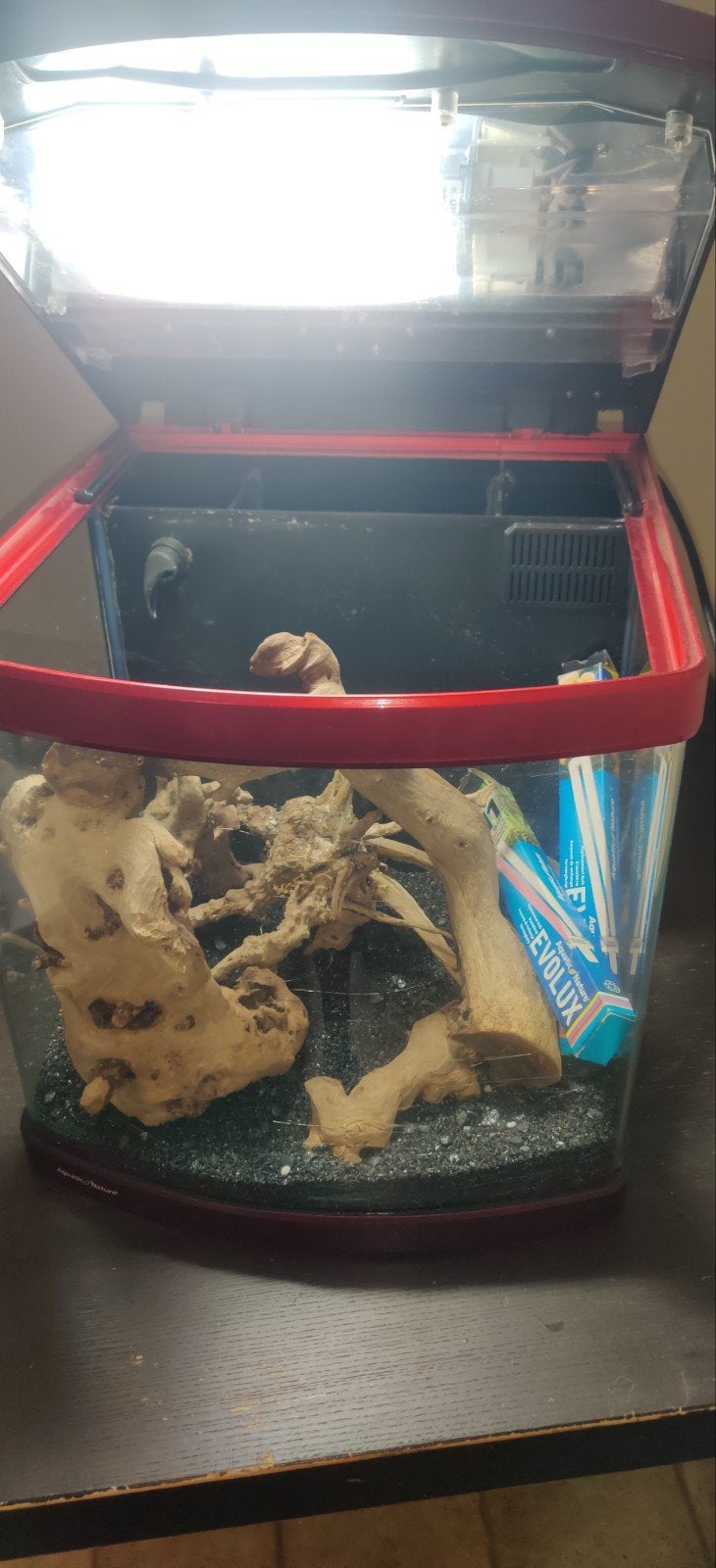aquarium plus emmer zwart aquariumzand, Dieren en Toebehoren, Ophalen, Zo goed als nieuw, Overige typen