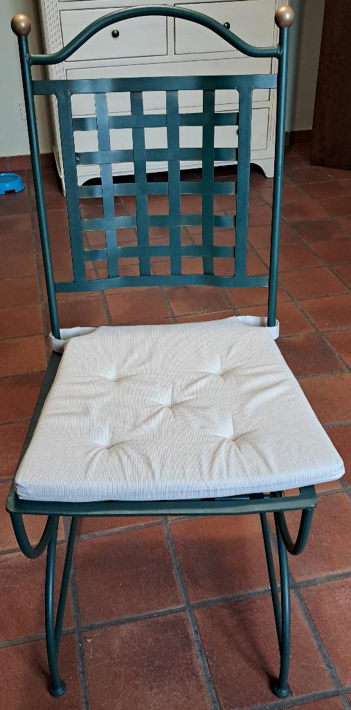 4 gietijzeren stoelen, Ophalen, Gebruikt, Overige kleuren, Landelijk