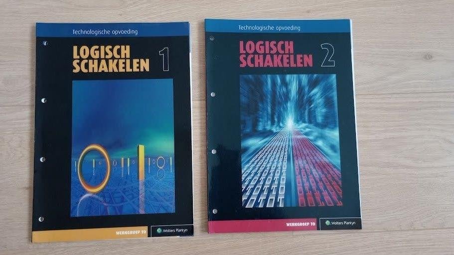 2 manuels scolaires : 'logisch schakelen' Technologie, Livres, Enlèvement, Utilisé