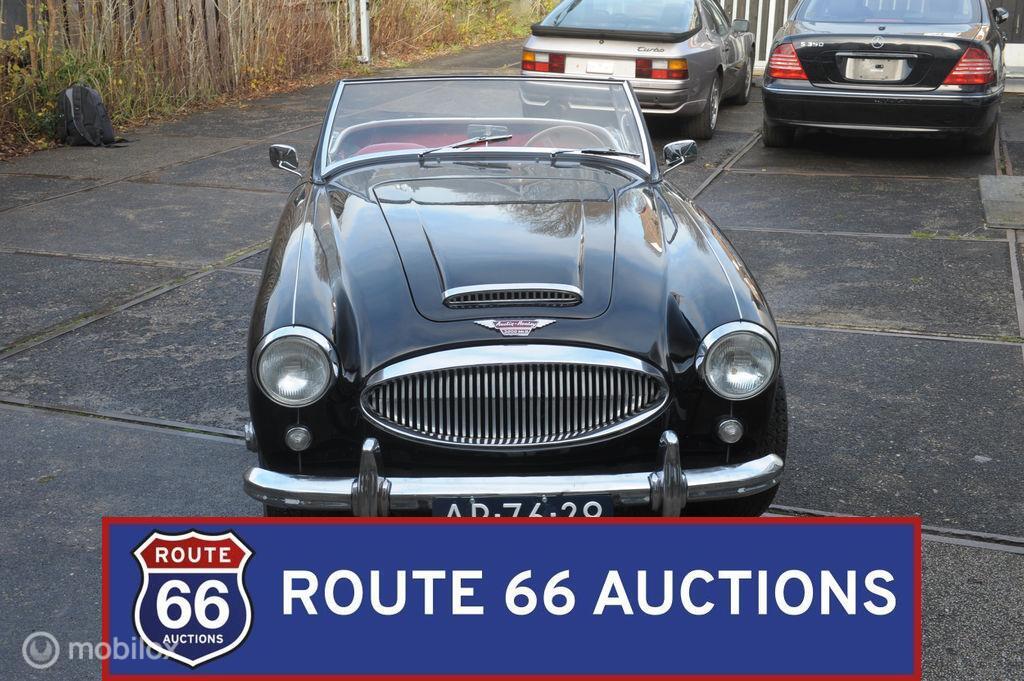 Austin Healey 3000 MKII BT7 | 1962 | Route 66 Auctions, Auto's, Austin, Zwart, Bedrijf, Handgeschakeld