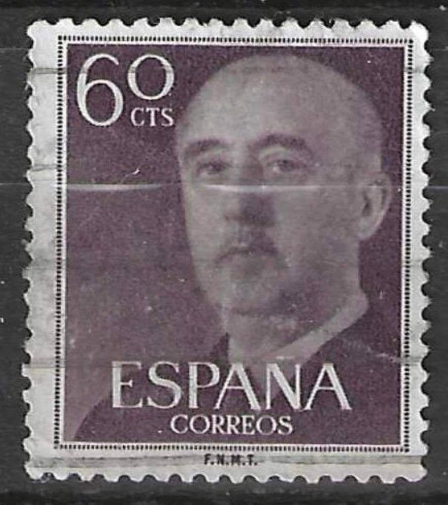 Espagne 1955-1958 - Yvert 861 - Général Francisco Franc (ST), Envoi, Affranchi