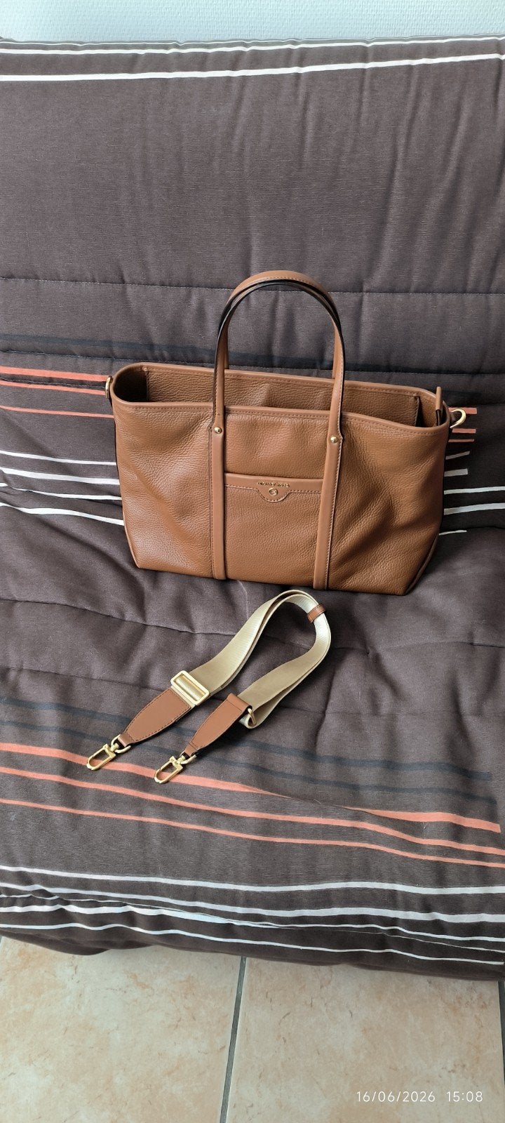 Sac Michael Kors, Handtassen en Accessoires, Tassen | Damestassen, Ophalen, Zo goed als nieuw, Bruin, Handtas