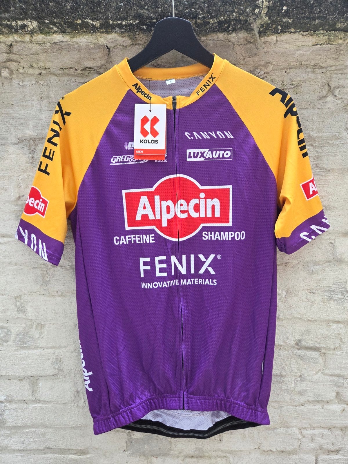 Limited Edition Alpecin-Fenix 2021 'Merci Poupou' wielershir, Kalas, Nieuw, Ophalen of Verzenden, L
