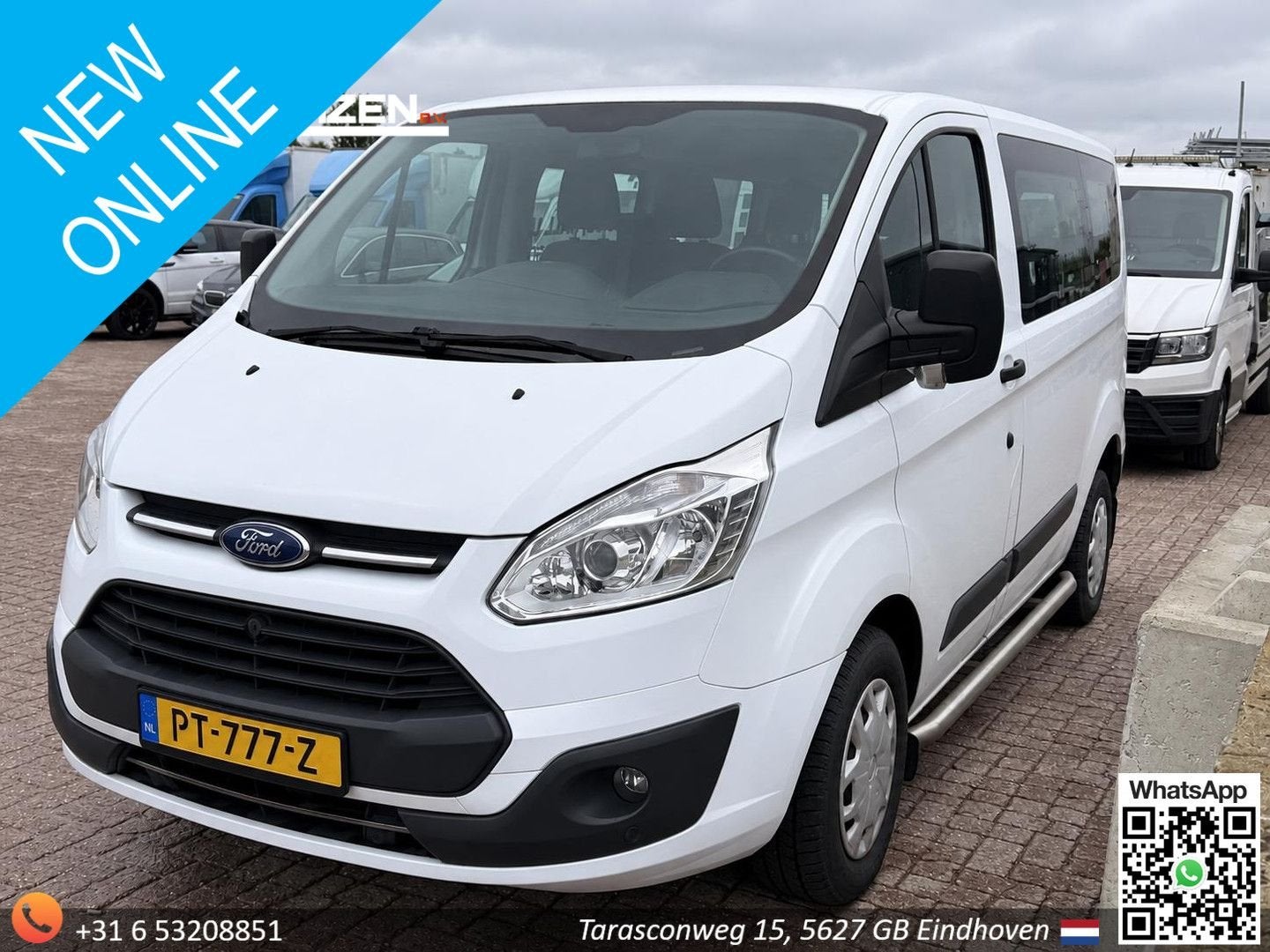 Ford Transit Custom 310 2.0 TDCI L1H1 Trend | € 5.500,- NETT, Auto's, Monovolume, Bluetooth, Wit, Bedrijf