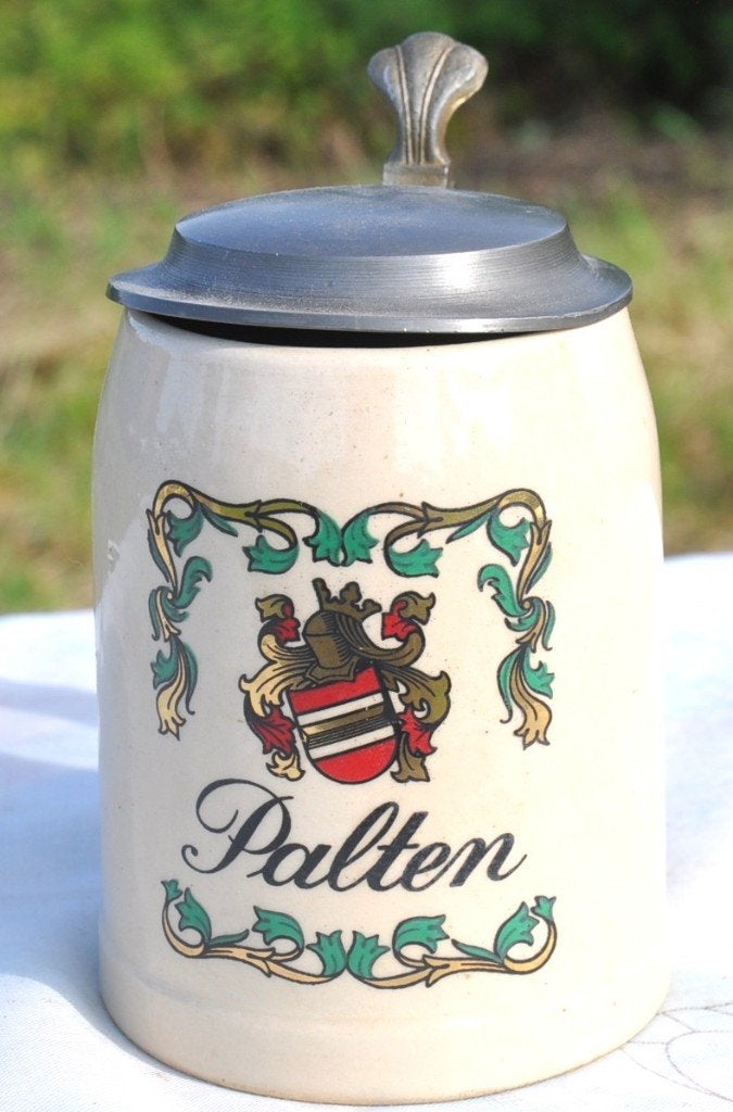 chope 25 cl musicale avec couvercle palten, Collections, Marques de bière, Comme neuf, Chope(s), Autres marques, Enlèvement ou Envoi
