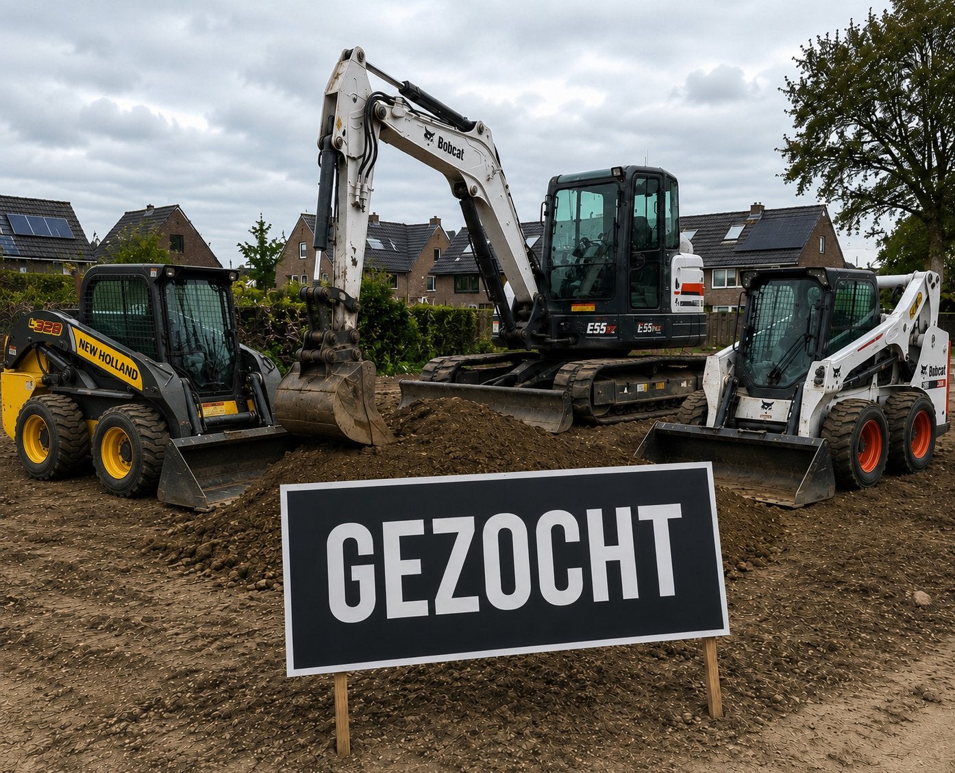 !gezocht!Bobcat,schranklader,minigraver, kniklader, Articles professionnels, Machines & Construction | Grues & Excavatrices, Enlèvement ou Envoi