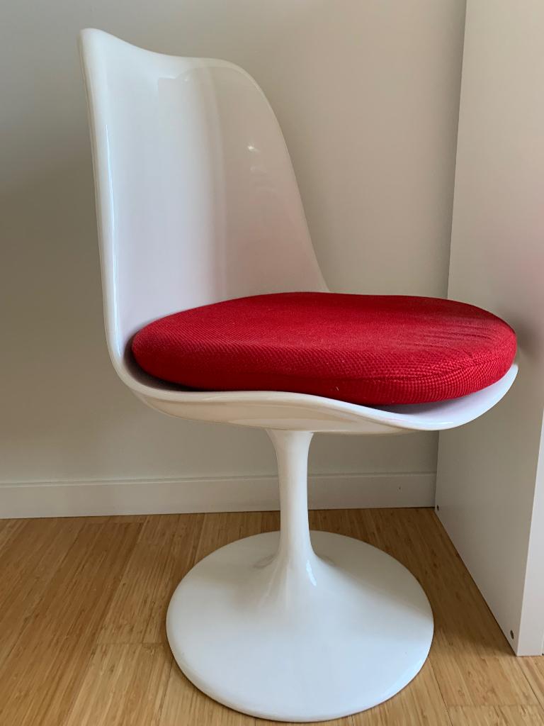 Designstoel, Huis en Inrichting, Stoelen, Ophalen, Kunststof, Wit, Zo goed als nieuw
