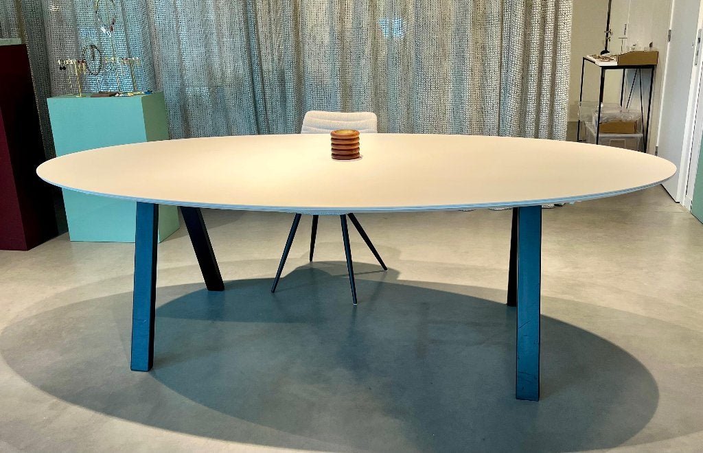 tafel, Huis en Inrichting, Ophalen, Overige materialen, 100 tot 150 cm, Zo goed als nieuw