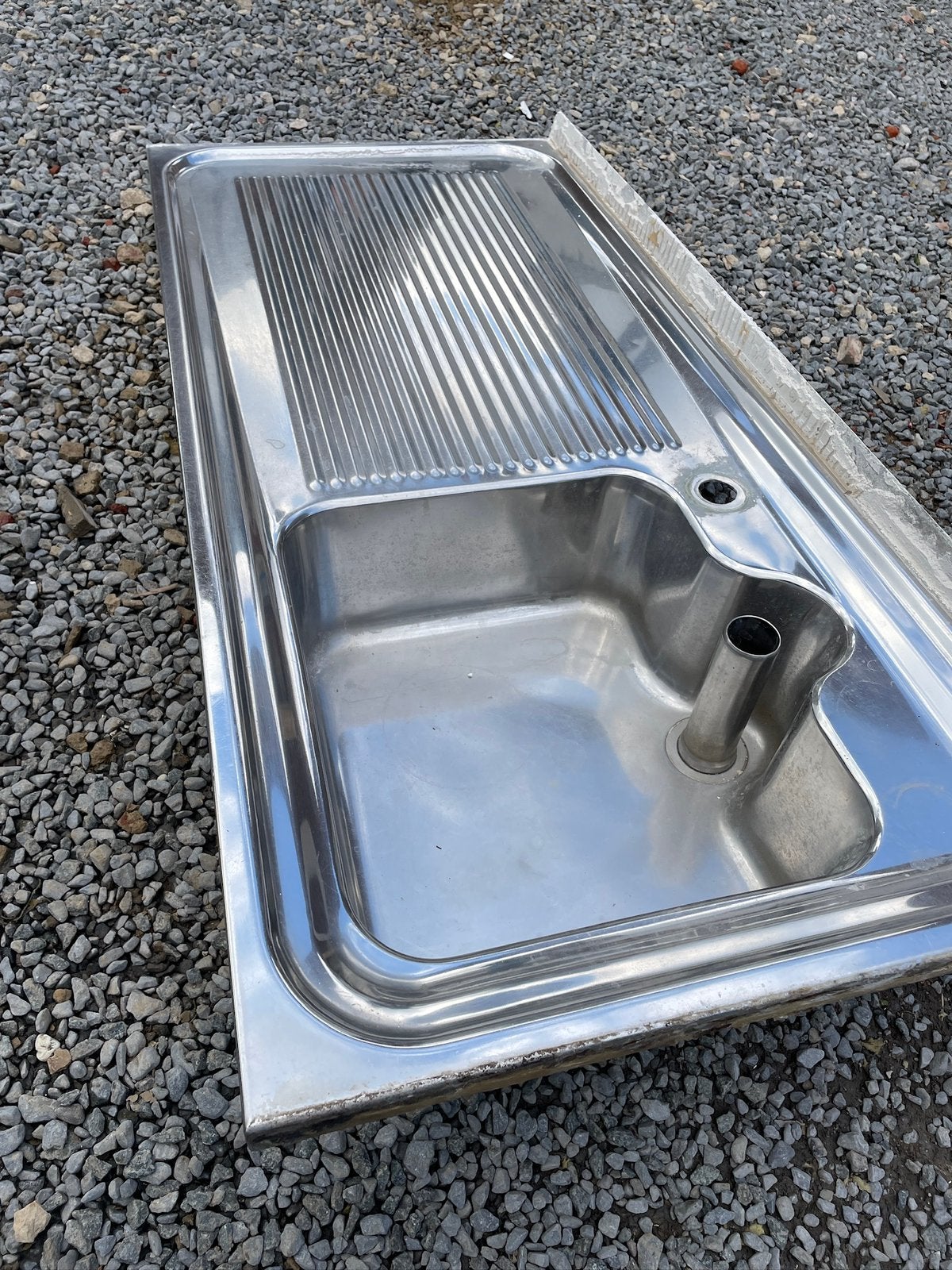 Inox gootsteen Franke Deluxe 55,5cm x 120cm, Huis en Inrichting, Ophalen, Zo goed als nieuw