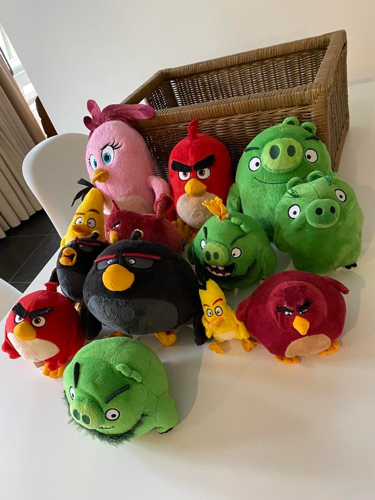 Lot angry birds, Kinderen en Baby's, Speelgoed | Knuffels en Pluche, Angry Birds, Ophalen of Verzenden, Gebruikt