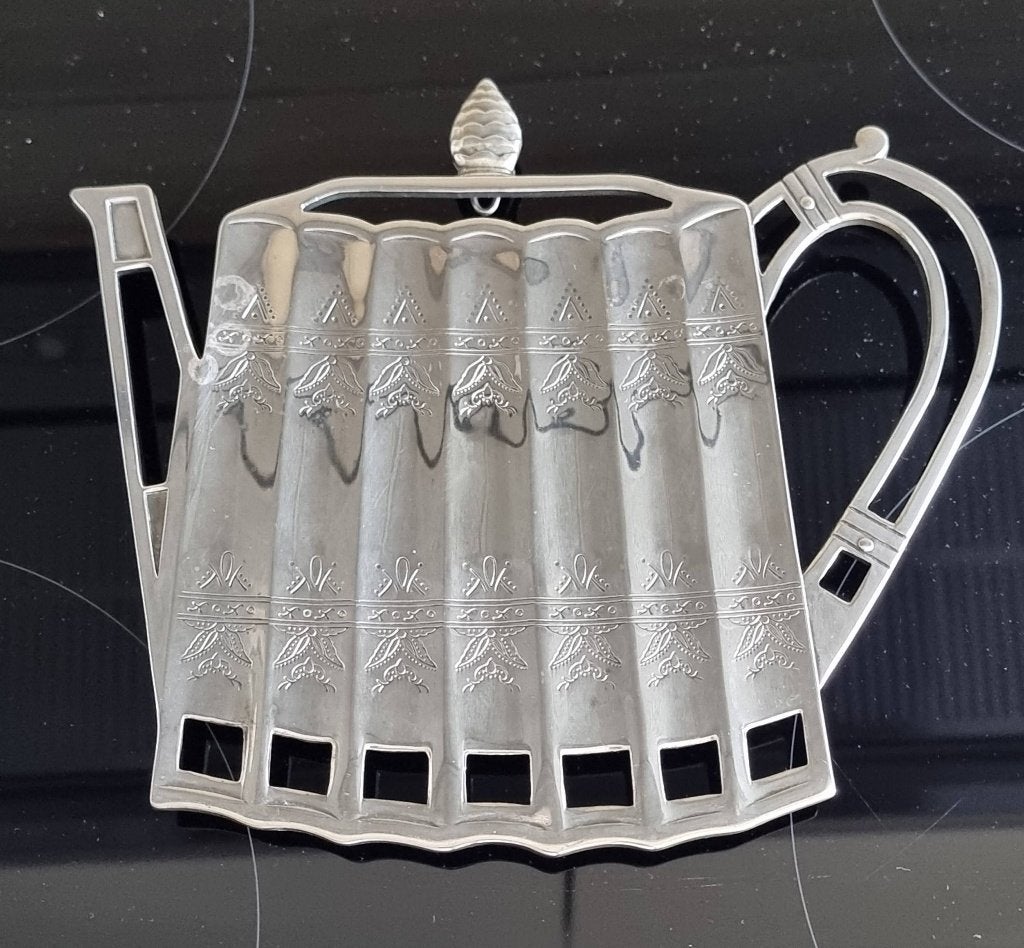 Verzilverde onderzetter - "Codinger" Silver Plated, Huis en Inrichting, Woonaccessoires | Onderzetters, Ophalen of Verzenden, Zo goed als nieuw