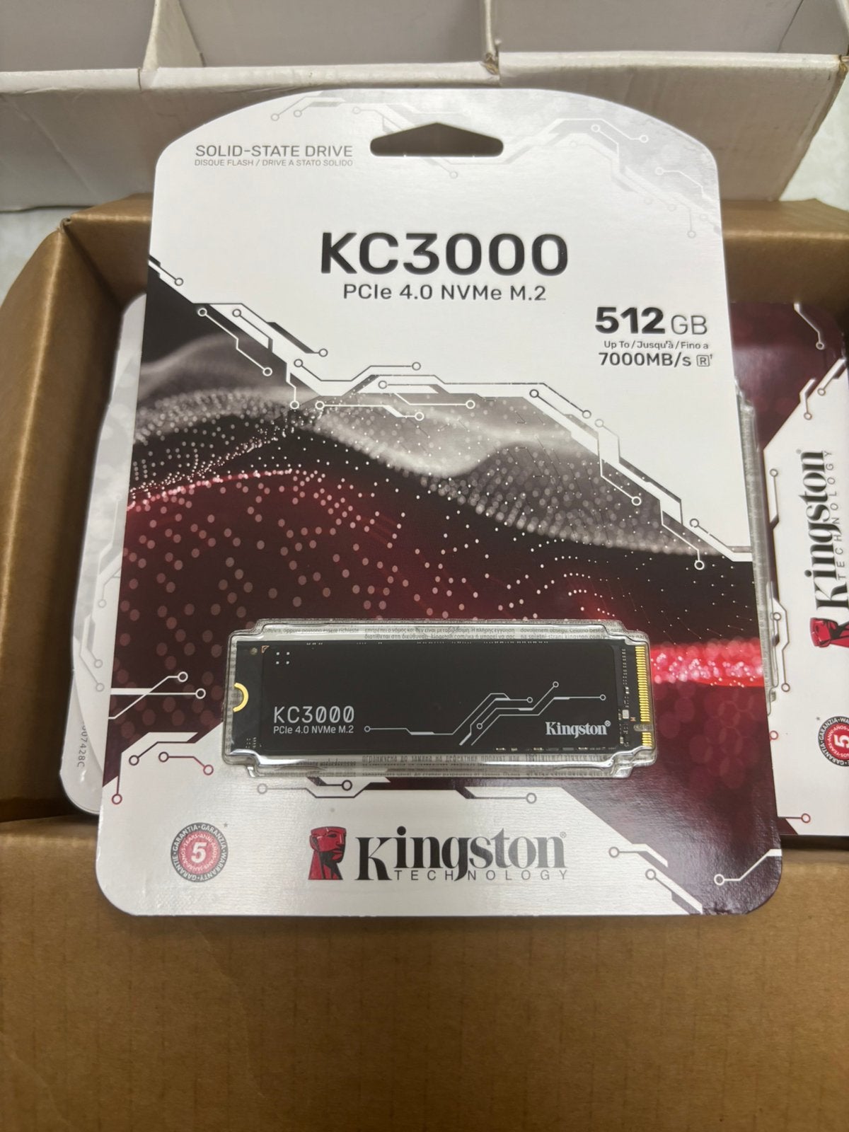 Kingston KC3000 512GB PCIe 4.0 NVMe M.2 SSD Nieuw, Enlèvement ou Envoi, Neuf, 512 GB