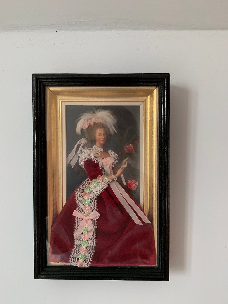 Kader, Belle Epoque dametjes in velours, satijn, tule, kant, Antiek en Kunst, Ophalen of Verzenden