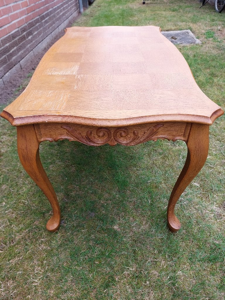 Klein houten tafeltje, Ophalen, Gebruikt, Rechthoekig, Hout