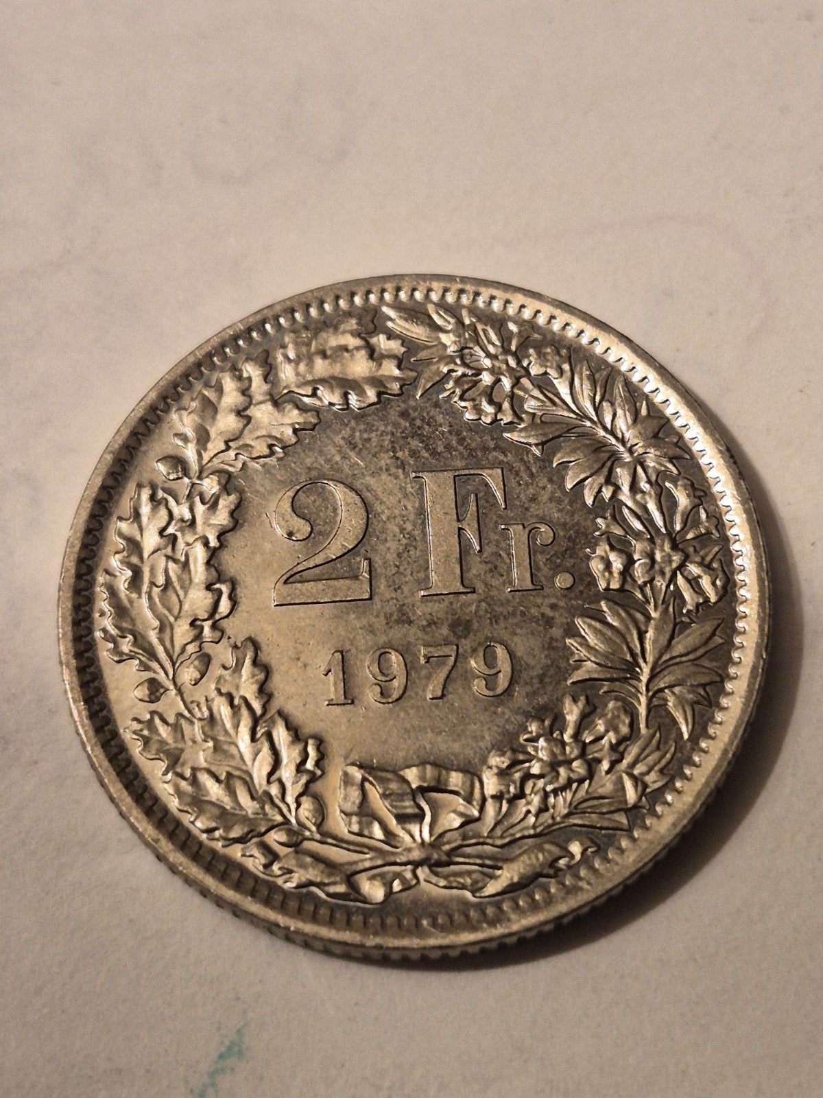 2 frank 1979 van Zwitserland muntslag, Ophalen of Verzenden