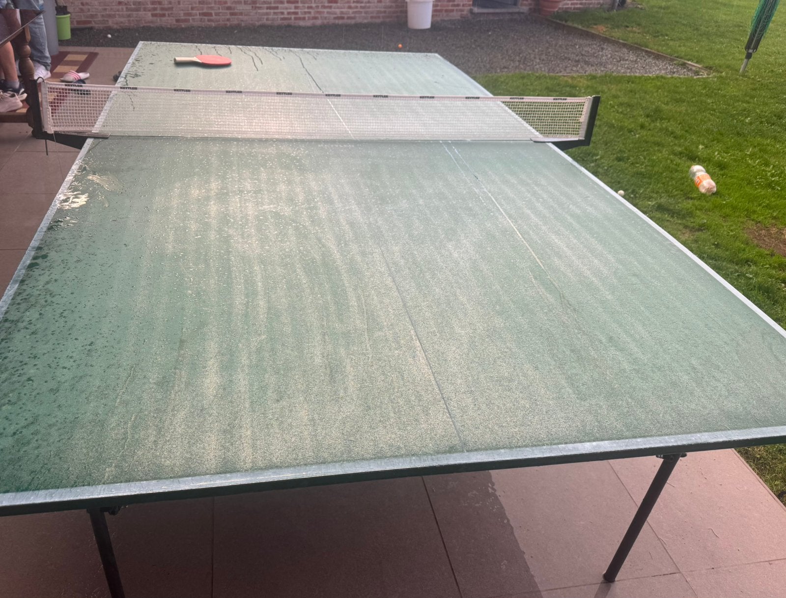 Ketler pinpong tafel outdoor, Sport en Fitness, Ophalen, Gebruikt, Tafel Outdoor, Inklapbaar