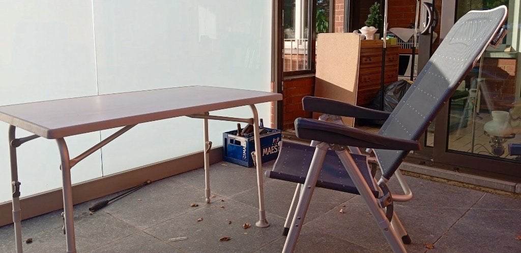 Table + 3 fauteuils camping, Enlèvement, Neuf