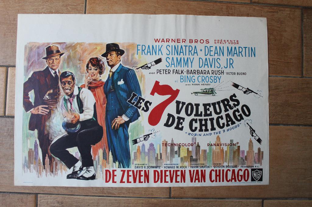 filmaffiche Dean Martin Robin and the 7 Hoods filmposter, Verzamelen, Rechthoekig Liggend, Ophalen of Verzenden, Zo goed als nieuw