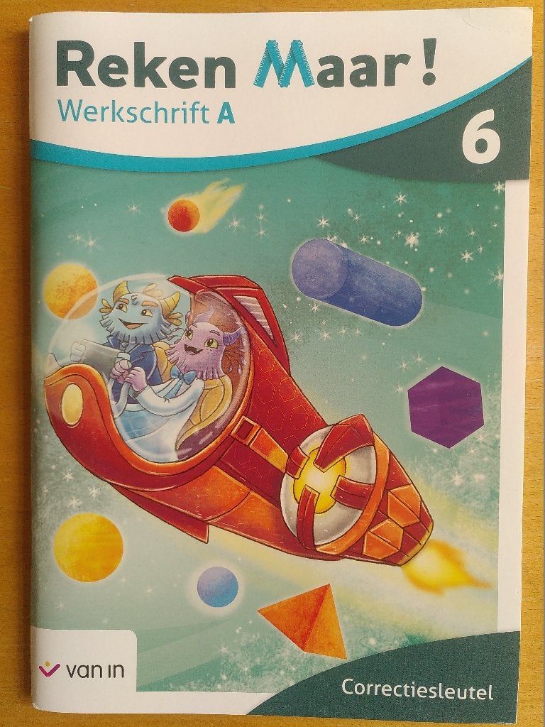 Van In - Reken Maar 6- Werkschrift A-Correctiesleutel, Boeken, Ann  Vanpaemel, Wiskunde A, Ophalen of Verzenden, Zo goed als nieuw