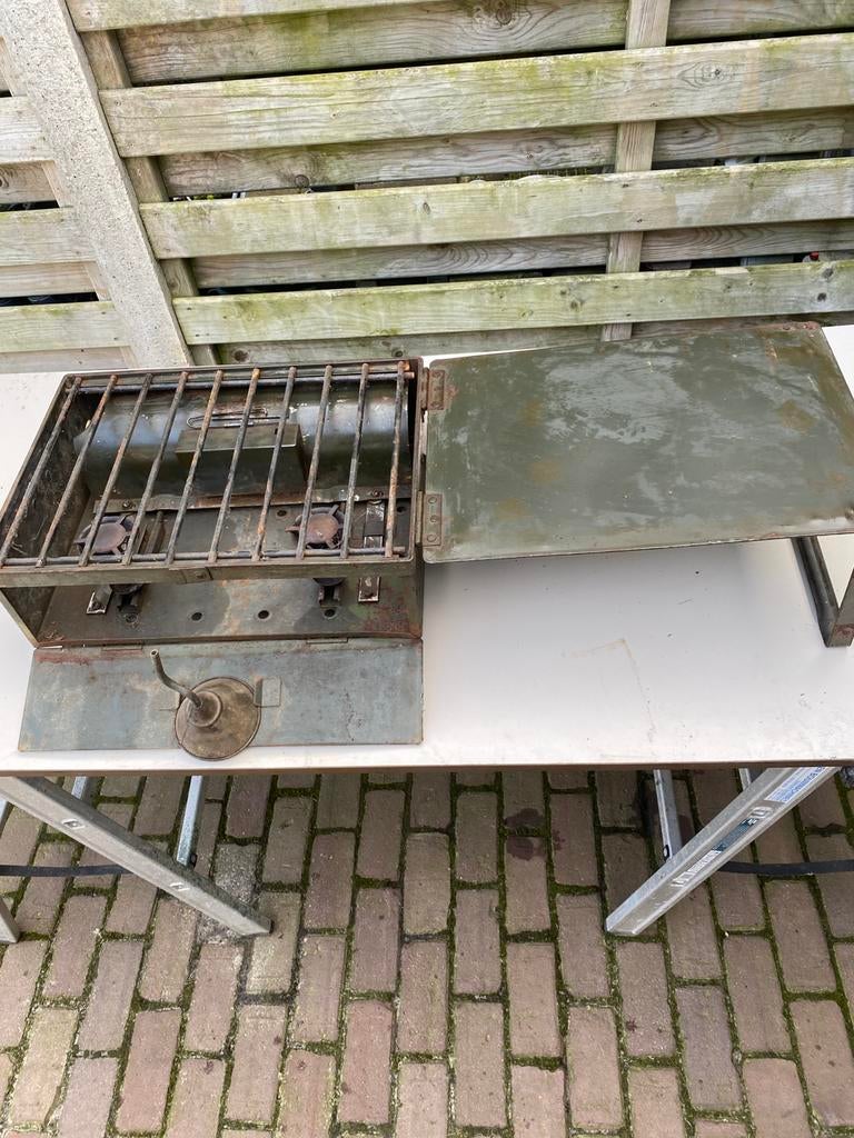 Opplooibaar kookvuur., Ophalen, Gebruikt