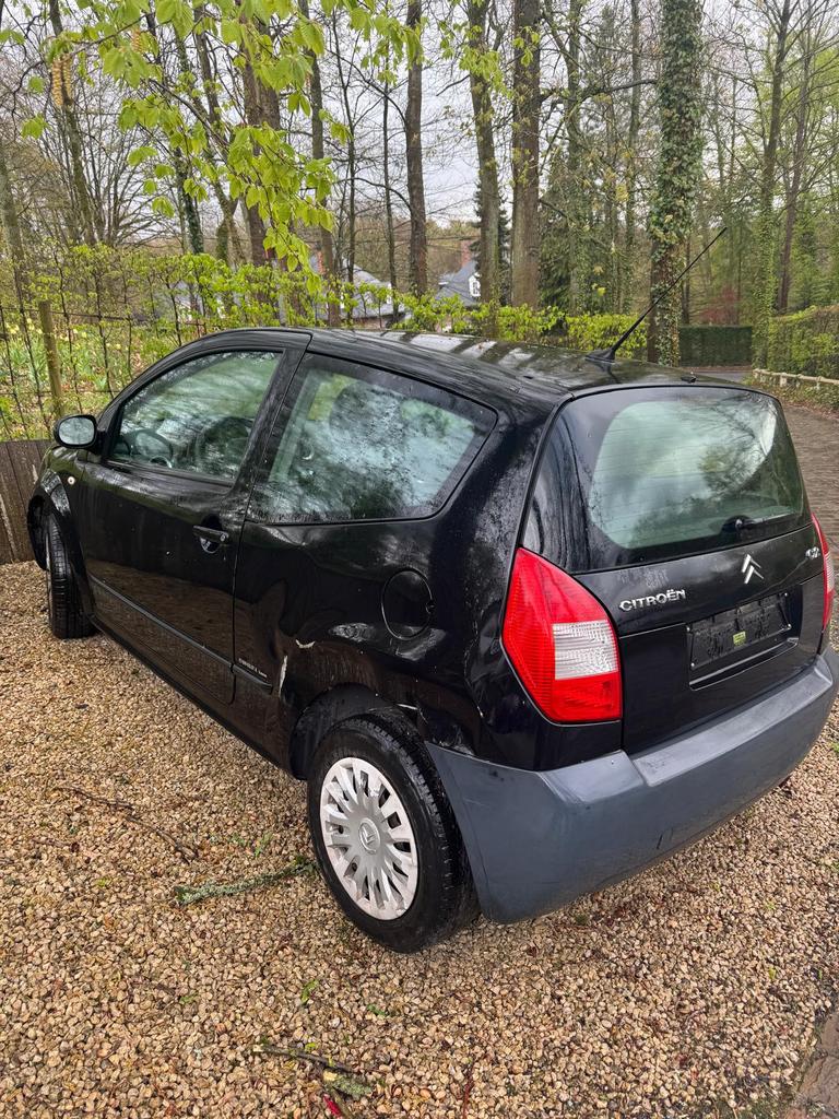 Citroen c2 te koop - bieden- ongevalschade, Auto's, Citroën, Particulier, C2, Benzine, Stadsauto, 3 deurs, Handgeschakeld, Zwart