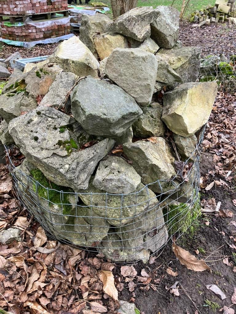Lot vijver-/rotsstenen., Tuin en Terras, Ophalen, Gebruikt