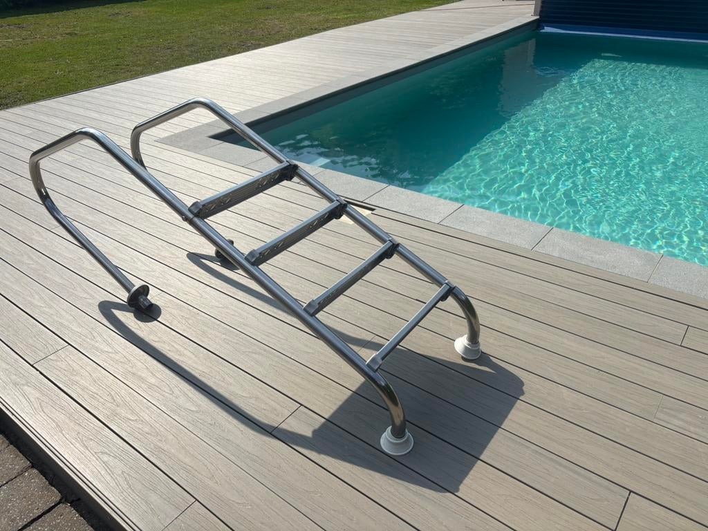 Zwebad trap - zwembad ladder opbouw, Tuin en Terras, Ophalen, Gebruikt, Ladder