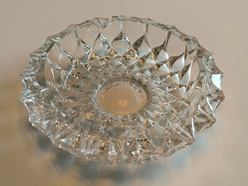 Glazen asbak, Ophalen of Verzenden, Gebruikt, Glas