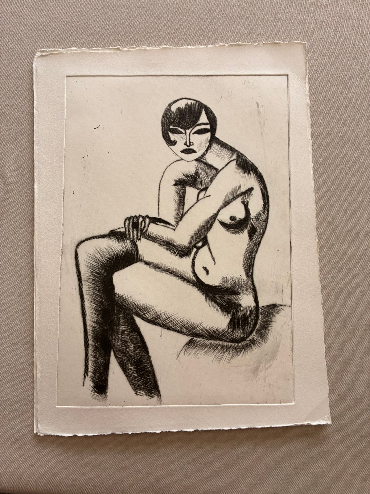 Marcel Gromaire 1892-1971, Antiquités & Art, Art | Dessins & Photographie, Enlèvement ou Envoi, Eau-forte, Signé