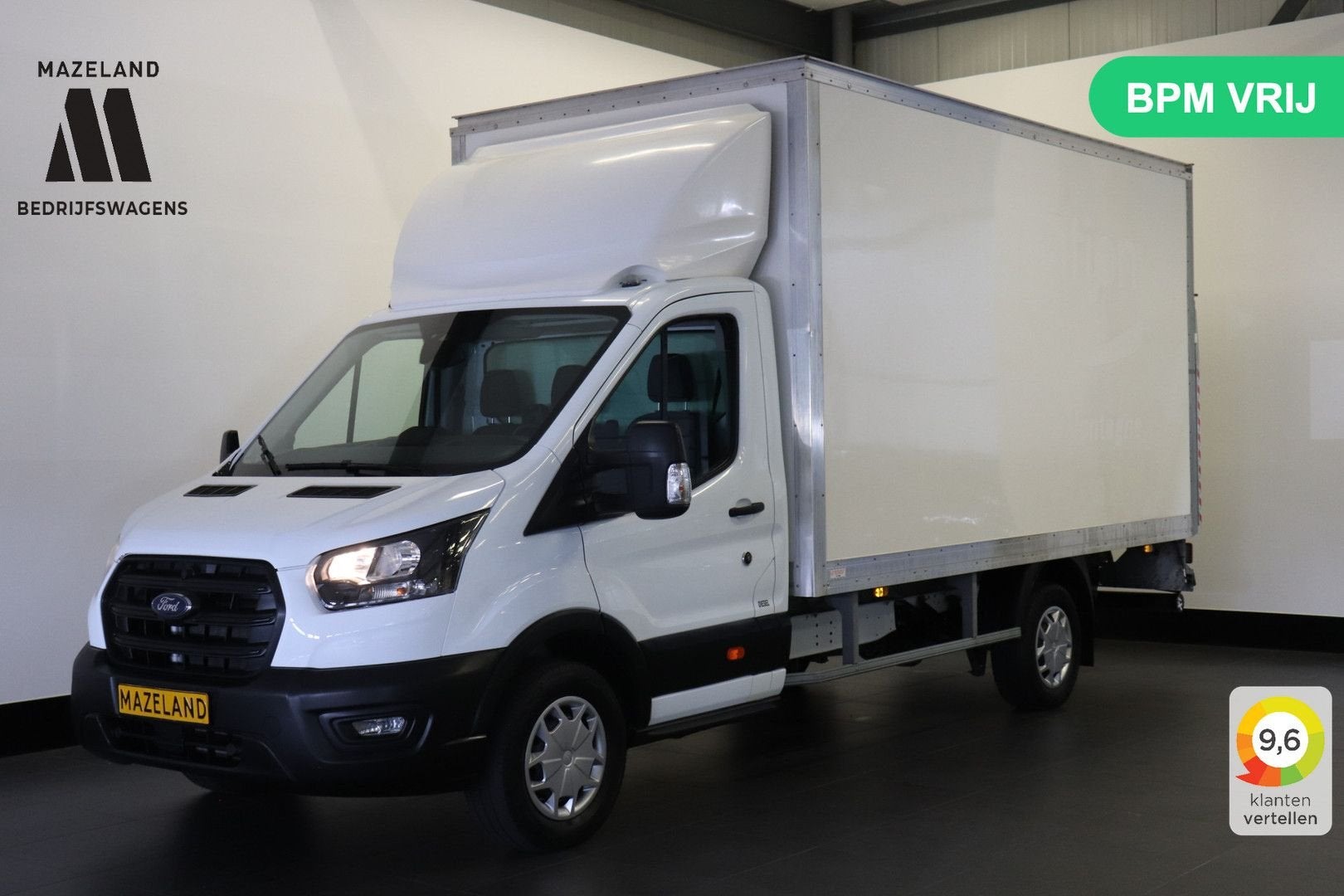 Ford Transit 2.0 TDCI 130PK L4 Bakwagen EURO 6 - Airco - Cru, Auto's, Bestelwagens en Lichte vracht, Wit, Bedrijf, Electronic Stability Program (ESP)