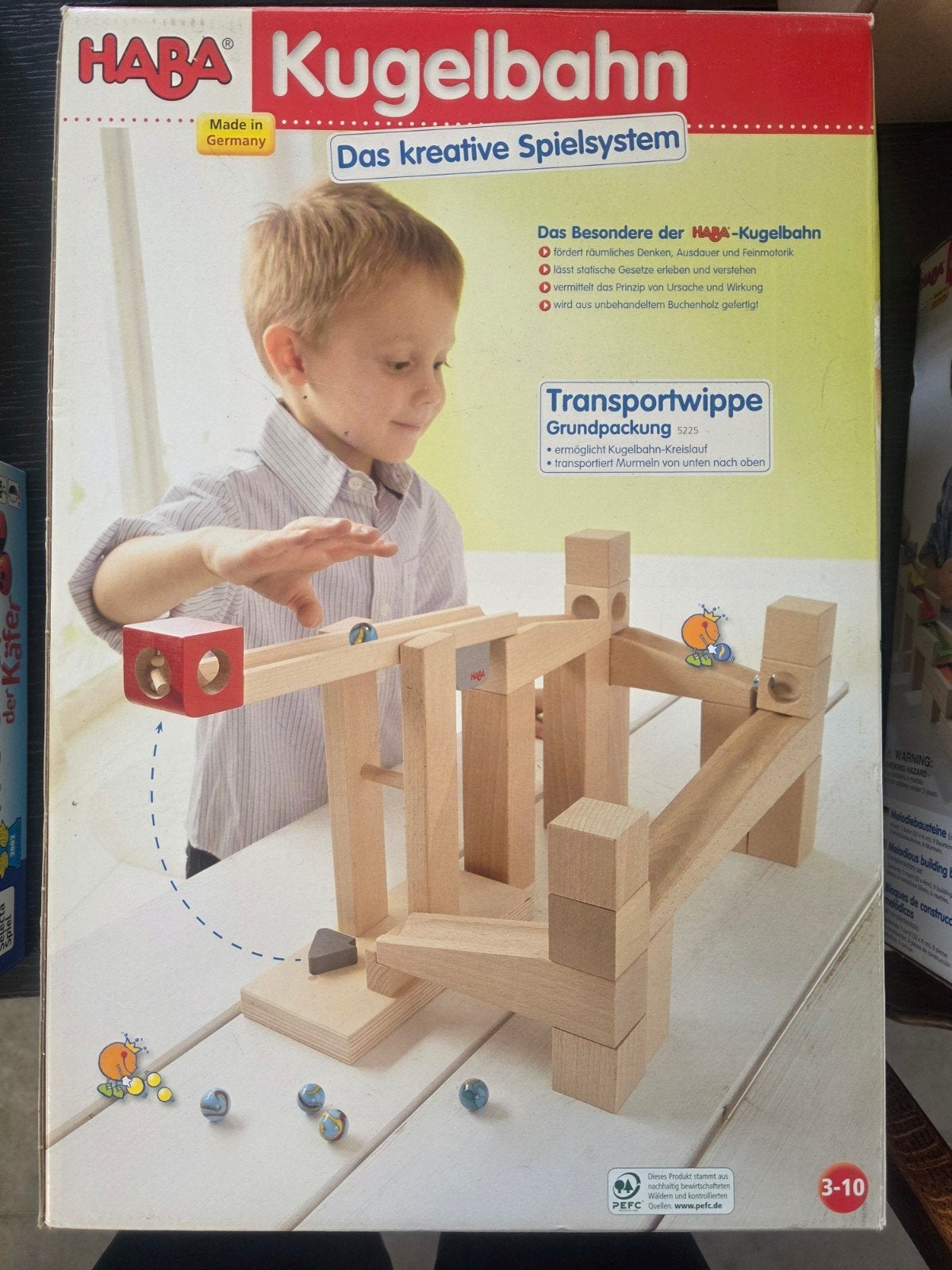 Jeu en bois Haba Kugelbahn bascule de transport, Enfants & Bébés, Enlèvement ou Envoi, Comme neuf, Autres types