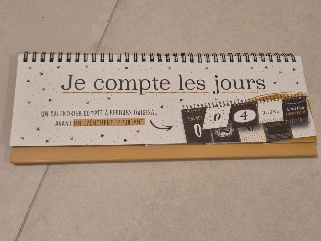 Calendrier à rebours pour fêtes "Je compte les jours", Divers, Noël, Enlèvement, Comme neuf