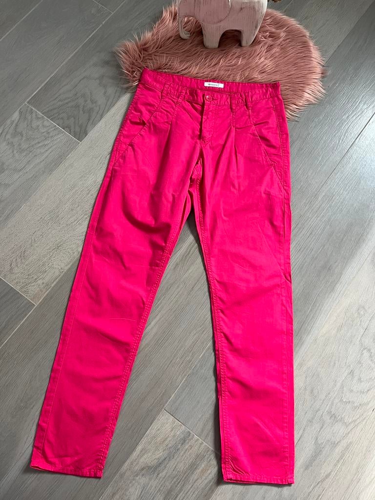 Fushia roze broek, Kleding | Dames, Ophalen of Verzenden, Zo goed als nieuw, Maat 38/40 (M), Roze