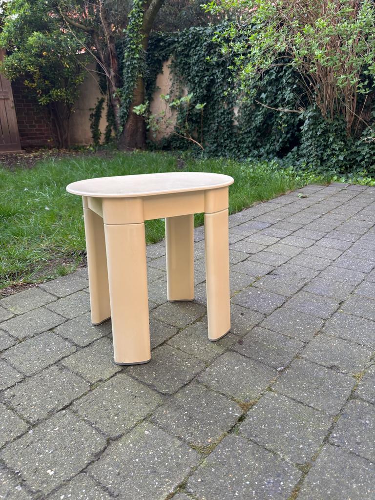 Space age bijzettafel Olaf Van Bohr, Huis en Inrichting, Ophalen of Verzenden, Zo goed als nieuw, Ovaal, Space Age