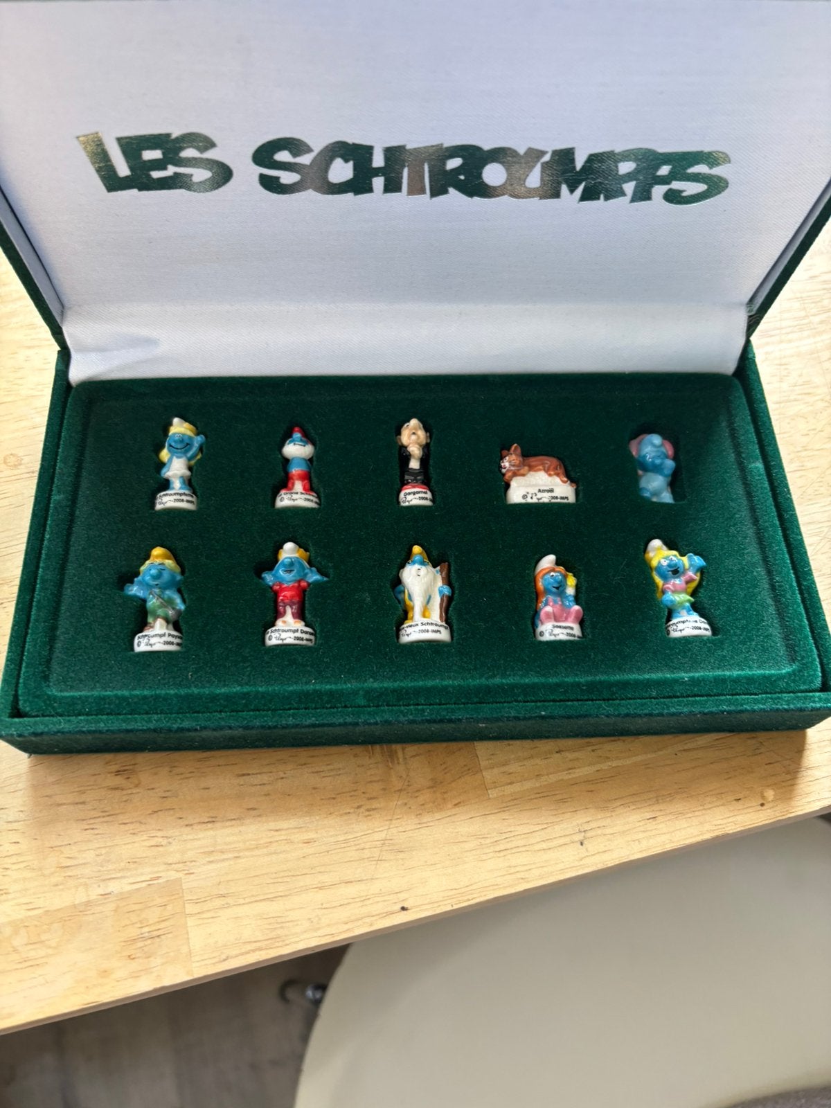 Coffret fèves schtroumpfs peyo 2008, Collections, Schtroumpfs, Enlèvement ou Envoi, Comme neuf