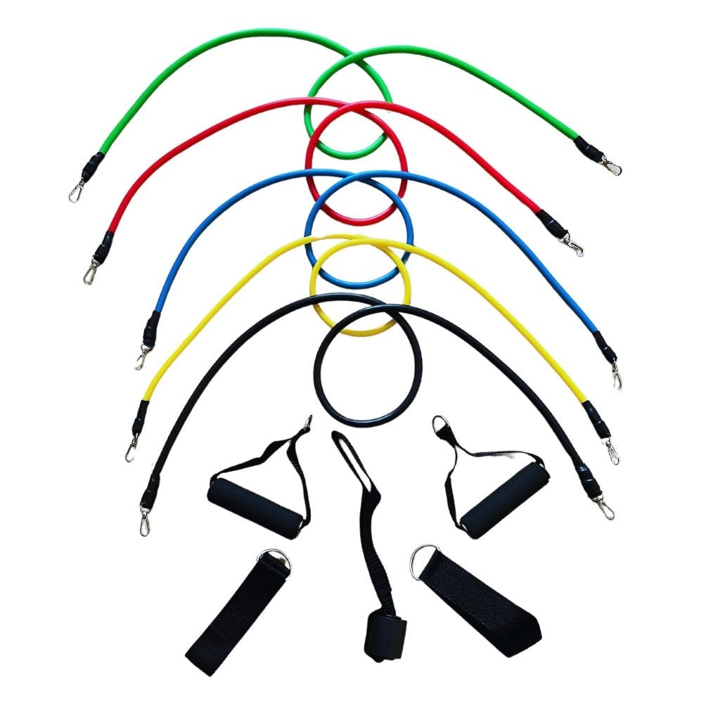 Weerstandsbanden set met accessoires starterset beginners, Sports & Fitness, Équipement de fitness, Enlèvement ou Envoi, Neuf