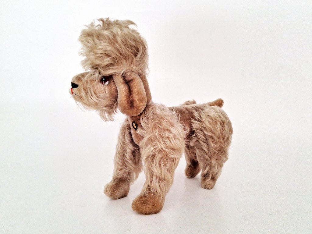 caniche vintage en mohair Grisly, Antiquités & Art, Antiquités | Jouets, Enlèvement ou Envoi