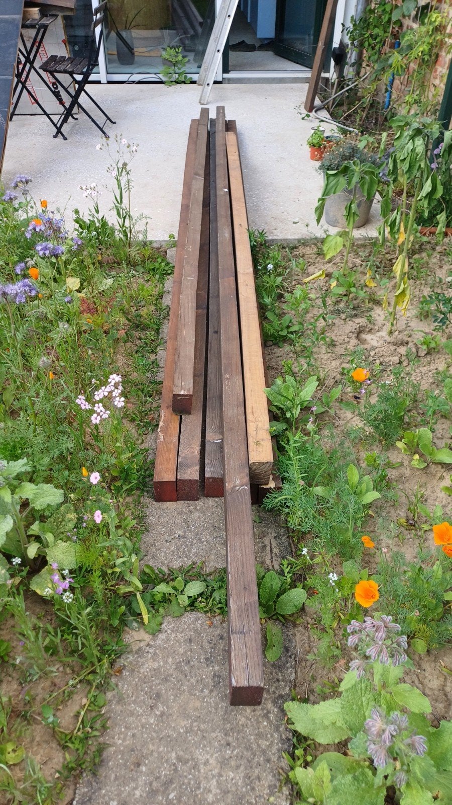 Houten kepers geschaafd, Bricolage & Construction, Bois & Planches, Enlèvement