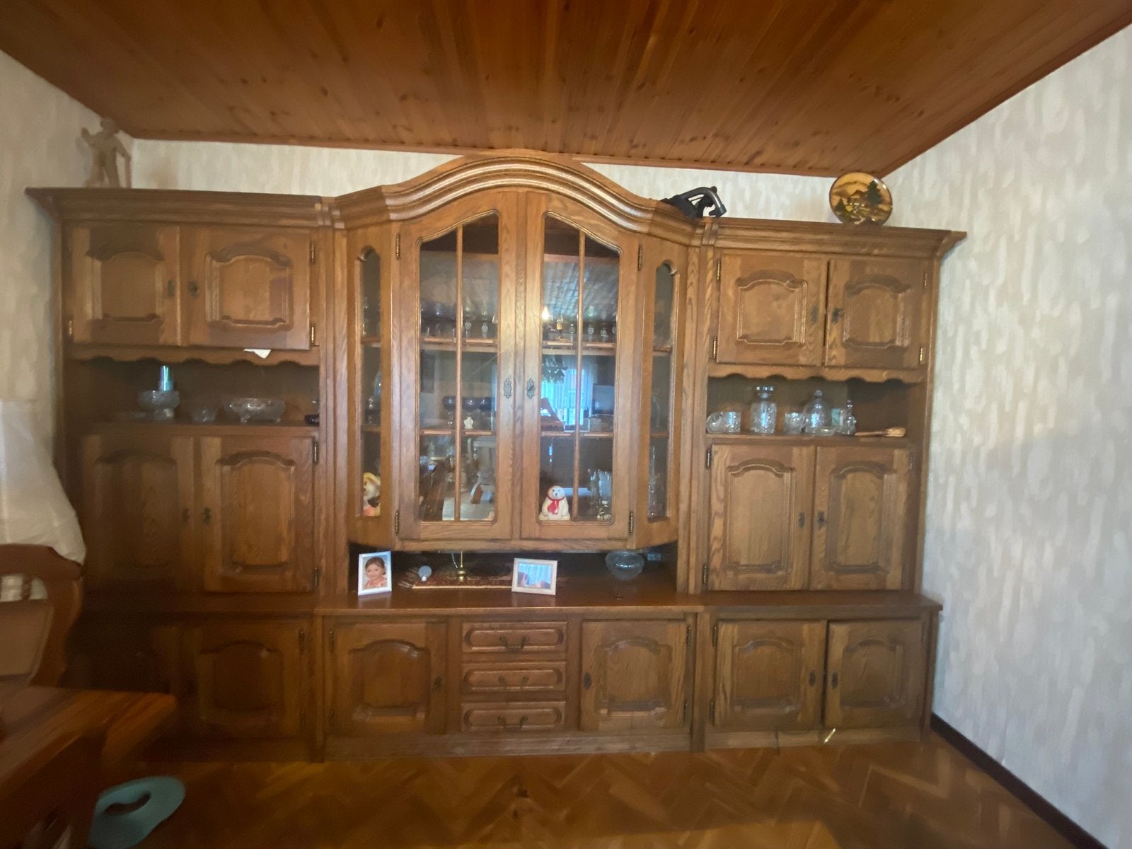 Grande vitrine meuble, Huis en Inrichting, Kasten | Vitrinekasten, Ophalen, Gebruikt