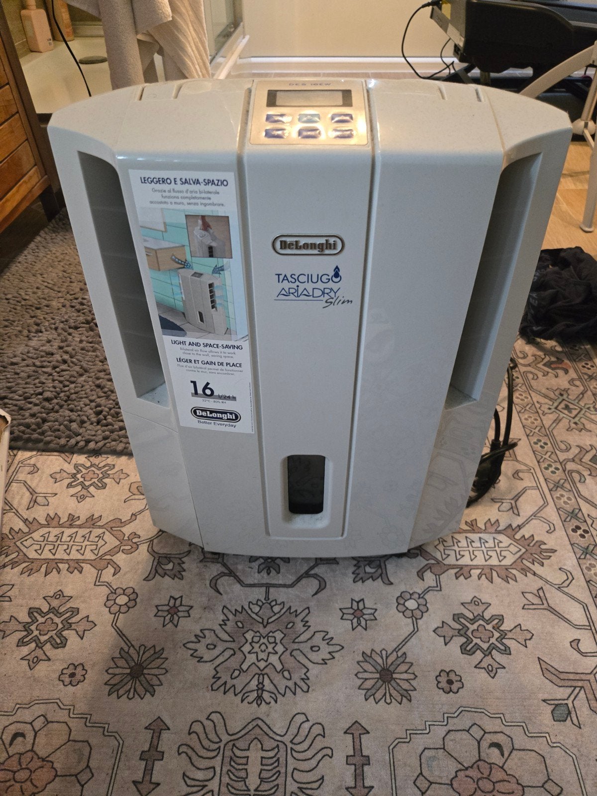 Deshumidificateur delonghi DES