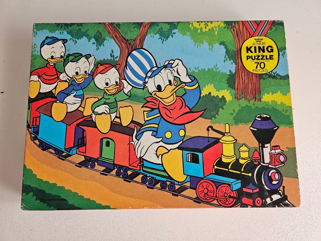 Puzzel King 70 stukjes Disney Donald Duck, Kinderen en Baby's, Ophalen of Verzenden, Meer dan 50 stukjes, Gebruikt
