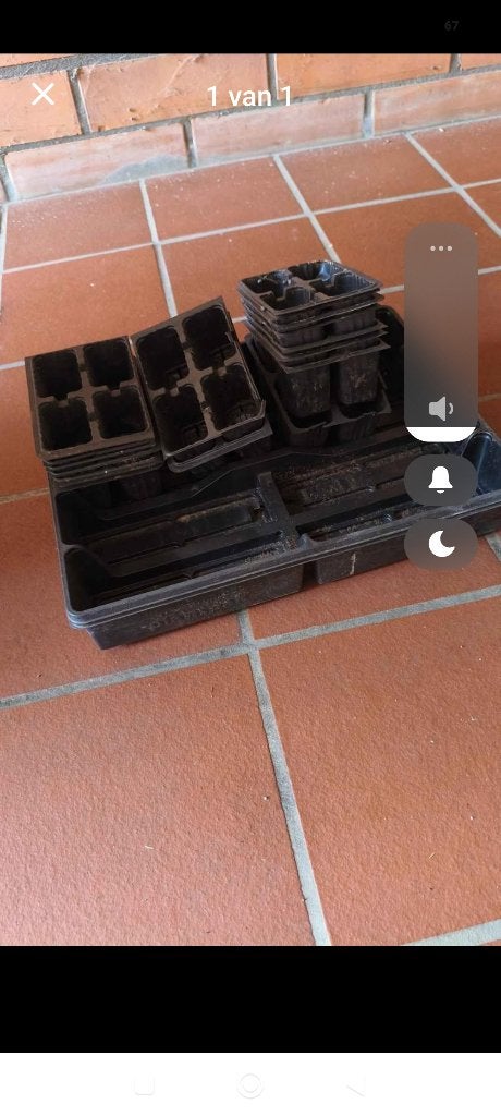 Zaaibakjes met onderbakje gratis, Tuin en Terras, Ophalen, Gebruikt, Kweekbak