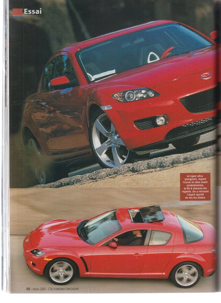 Mazda RX8 voiture de collection youngtimer, Verzenden, Gelezen, Mazda