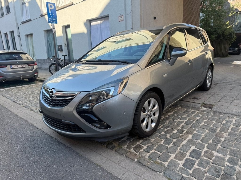 OPEL ZAFIRA TOURER/1.6 D ECOFLEX/EURO 6/OPTIONS COMPLÈTES, Autos, Opel, Argent ou Gris, Euro 6, Entreprise, Noir