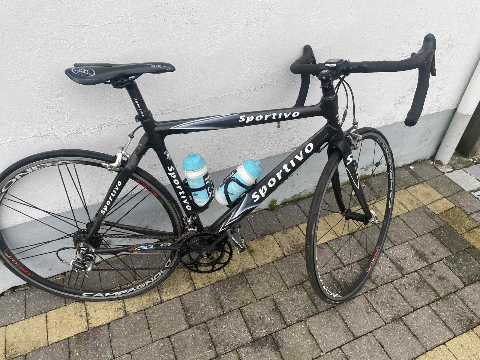 Vélo de course Sportivo Sportivo Full Carbon taille 53, Enlèvement, Utilisé, Carbone