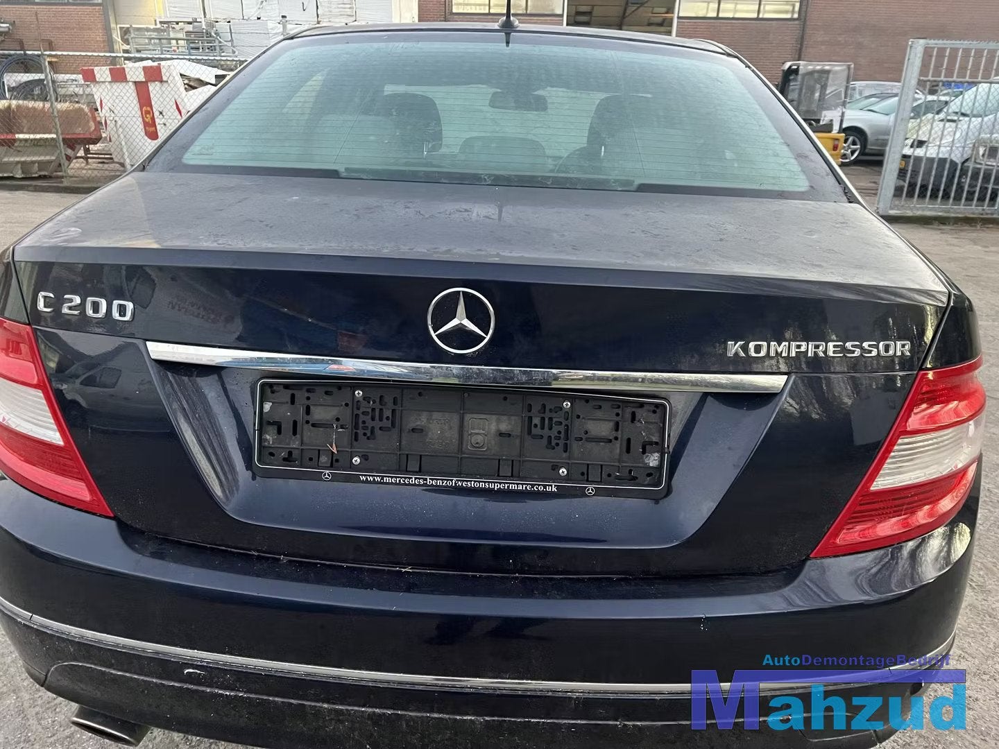 MERCEDES C KLASSE W204 Blauw C359 achterklep 2007-2013, Gebruikt, Mercedes-Benz AG, Deur, Mercedes-Benz