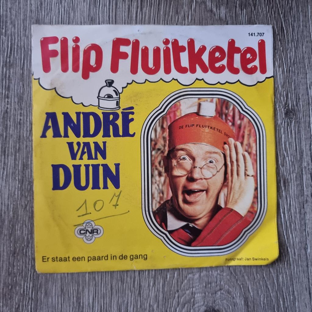 7" André van Duin – Flip Fluitketel, En néerlandais, Enlèvement ou Envoi, Utilisé, 7 pouces