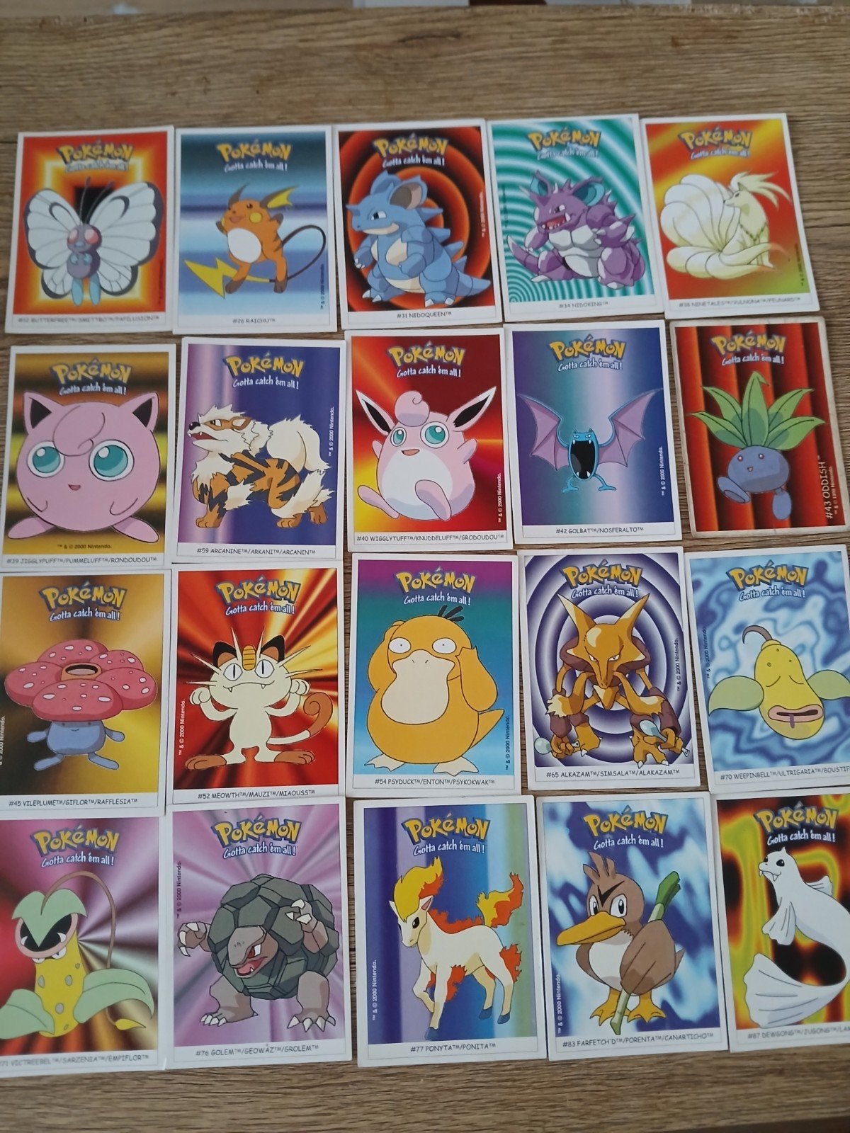 44 cartes autocollantes Pokémon Dunkin, Collections, Enlèvement ou Envoi, Comme neuf, Autres types