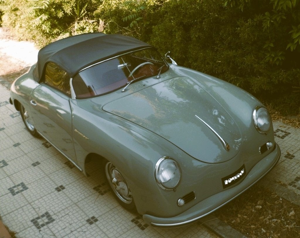 356 speedster 1955, Autos, Argent ou Gris, Cabriolet, Boîte manuelle, 2 portes